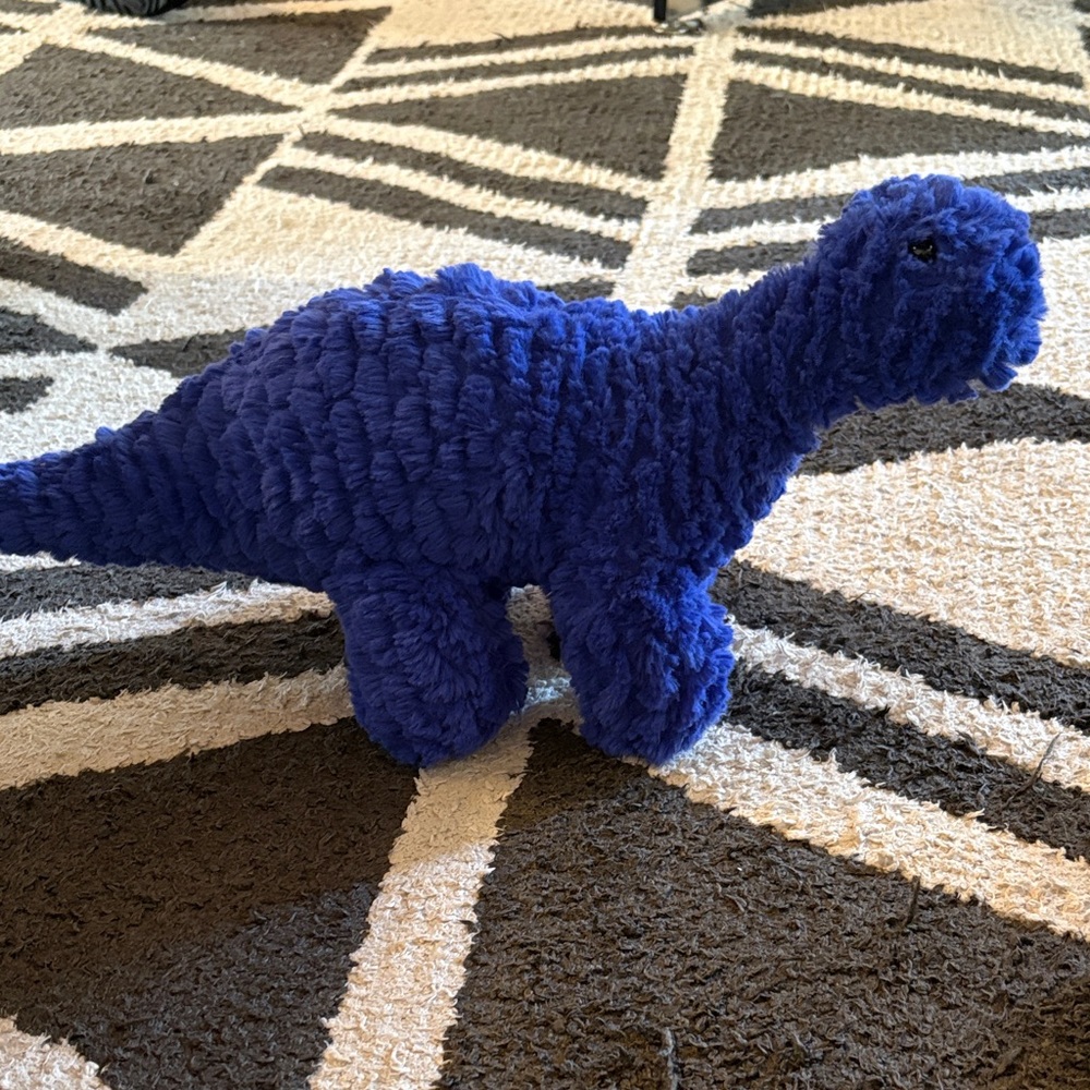 Plush Blue Dinosaur Toy